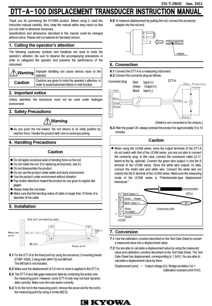 KYOWA DTT-A-100 instruction manual KYOWA DTT-A-100 instruction manual