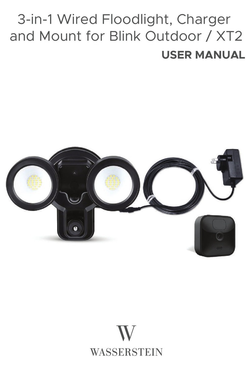 Wasserstein 3-in-1 Wired Floodlight, Charger and Mount for Blink Outdoor /... User manual Wasserstein 3-in-1 Wired Floodlight, Charger and Mount for Blink Outdoor /... User manual
