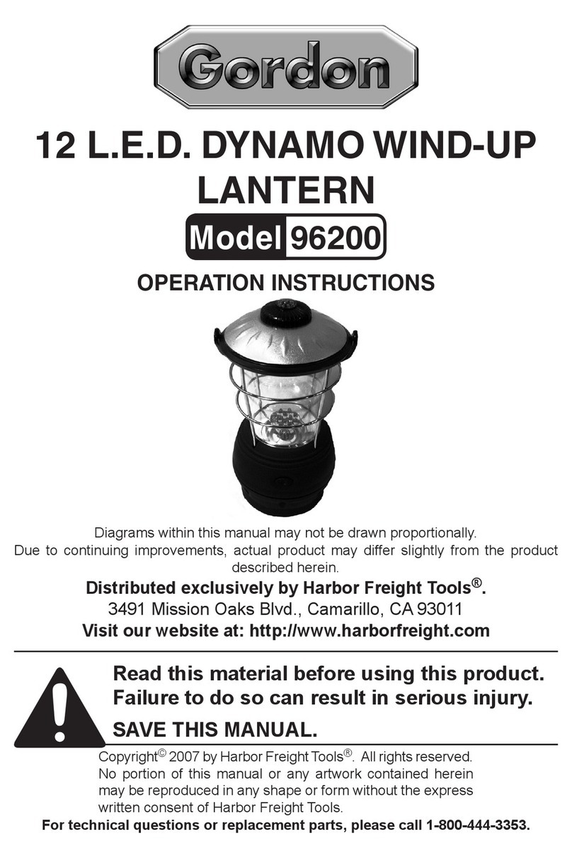 Gordon 96200 User manual