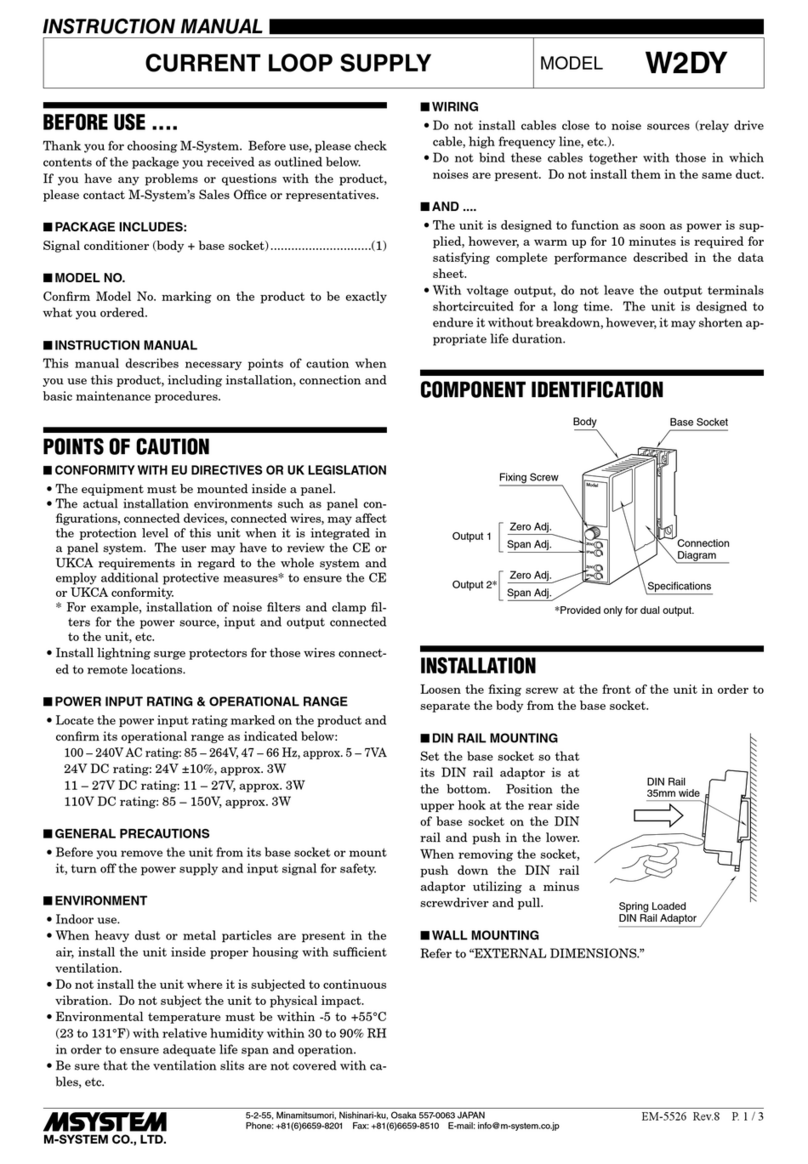 M-system W2DY User manual