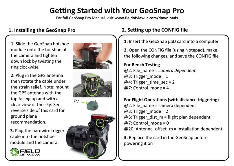 FIELD OF VIEW GeoSnap Pro User manual