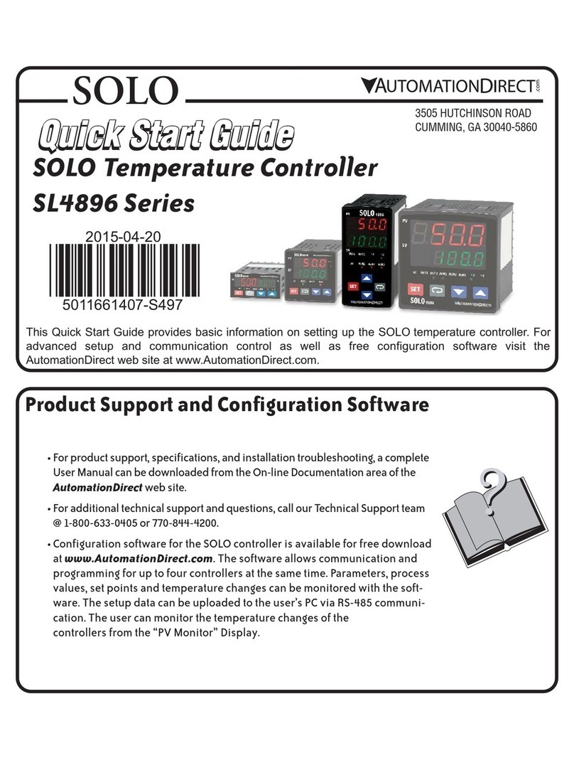 AutomationDirect SOLO SL4896 Series quick start guide
