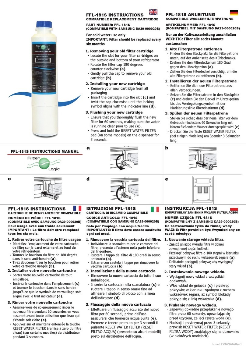 Filter Logic FFL-181S User manual