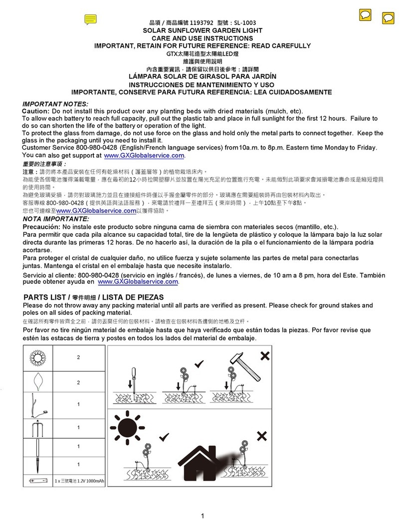 Costco SL-1003 Care and use instructions