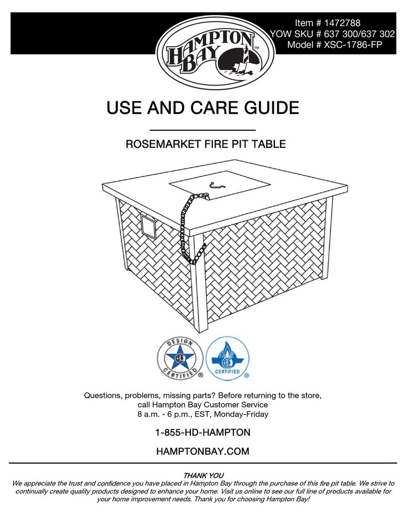 HAMPTON BAY ROSEMARKET XSC-1786-FP User manual