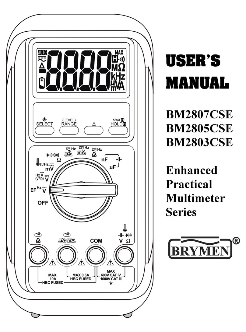 Brymen BM2807CSE Series user manual