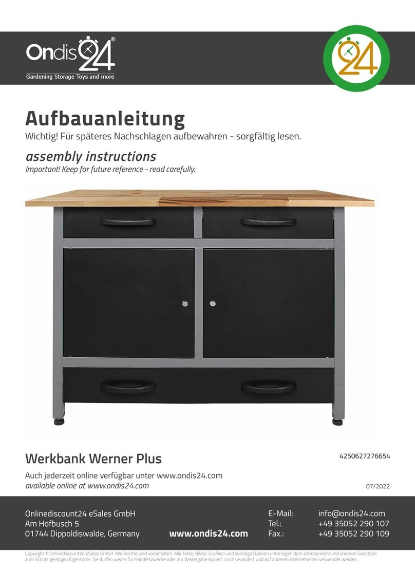 Ondis24 Werkbank Werner Plus Assembly instructions