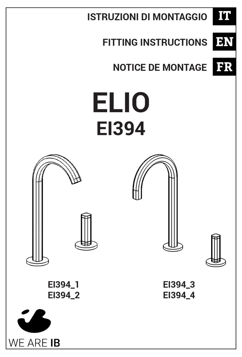 IB RUBINETTERIE ELIO EI394 Fitting instructions IB RUBINETTERIE ELIO EI394 Fitting instructions