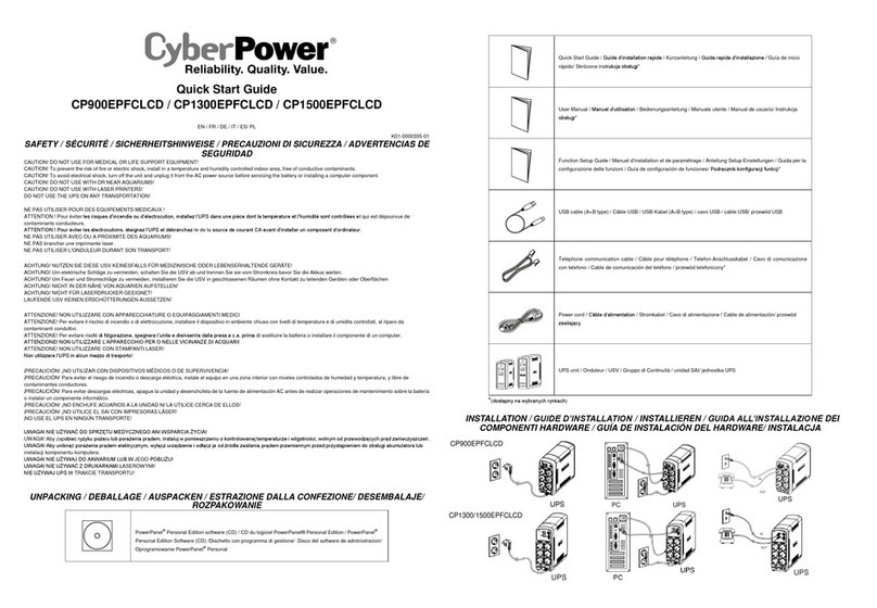 CyberPower CP900EPFCLCD User manual
