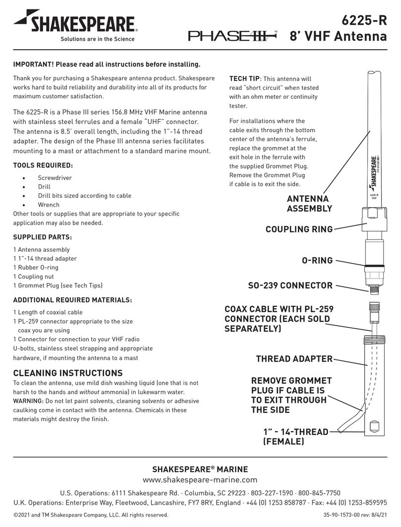 Shakespeare Electronic PHASE III 6225-R quick start guide