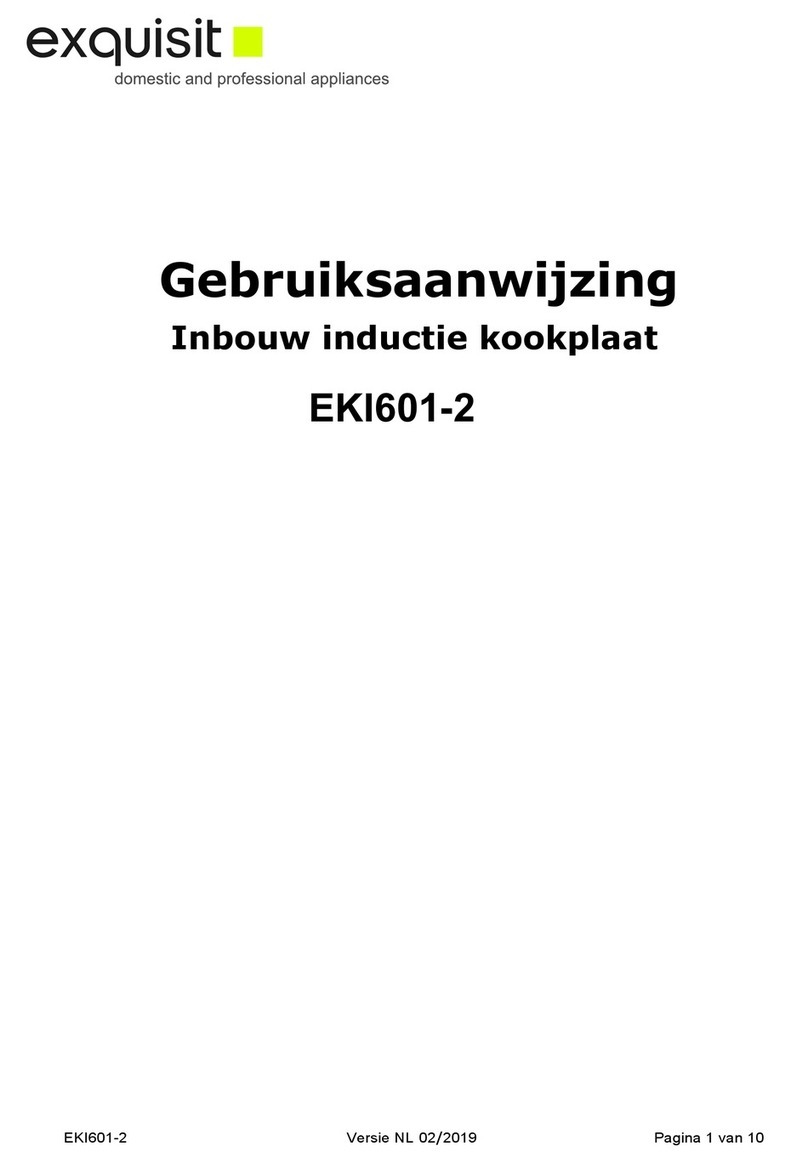 Exquisit EKI601-2 Installation and user instructions Exquisit EKI601-2 Installation and user instructions