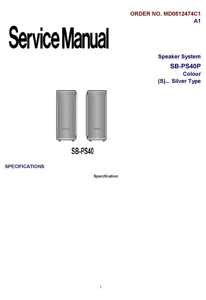 Panasonic SB-PS40P User manual