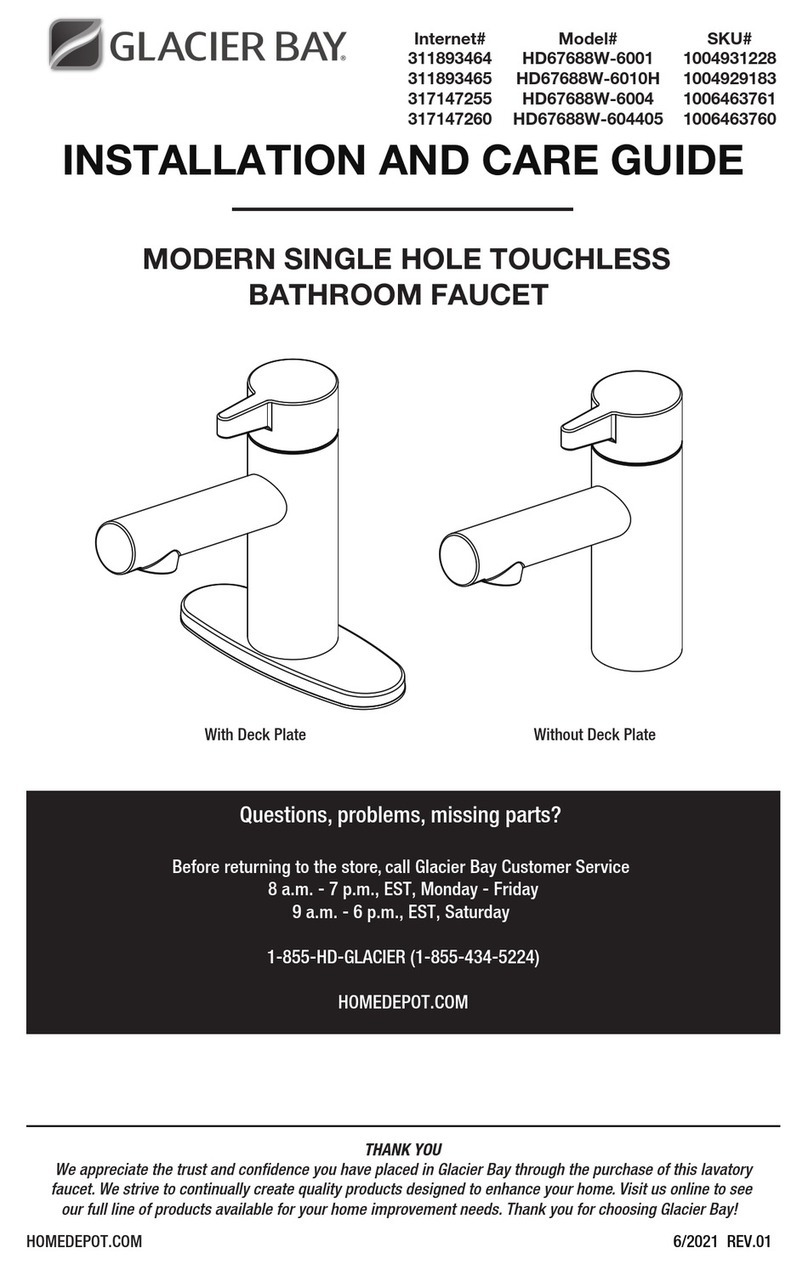 Glacier bay HD67688W-6004 Assembly instructions