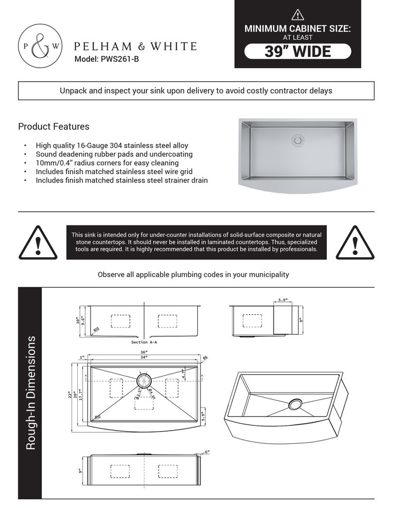 PELHAM & WHITE PWS261-B quick start guide