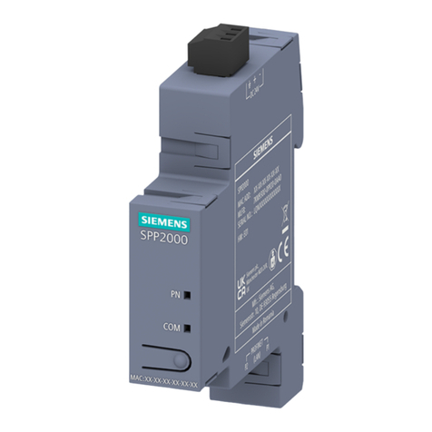 Siemens SENTRON PROFINET Proxy SPP2000 User manual