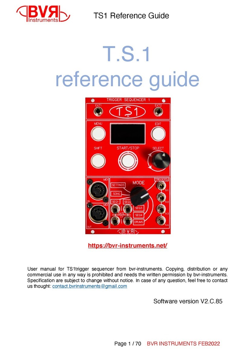 BVR Instruments TS1 reference guide