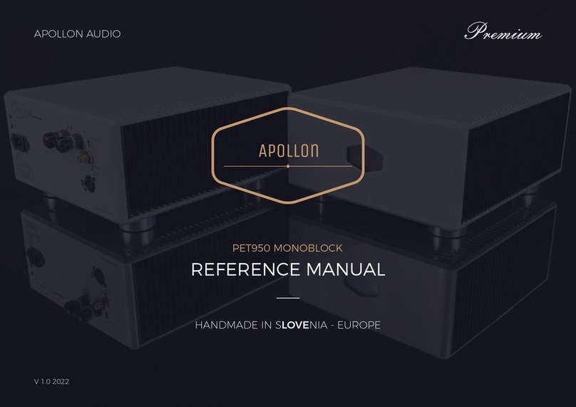 APOLLON PET950 STEREO User manual