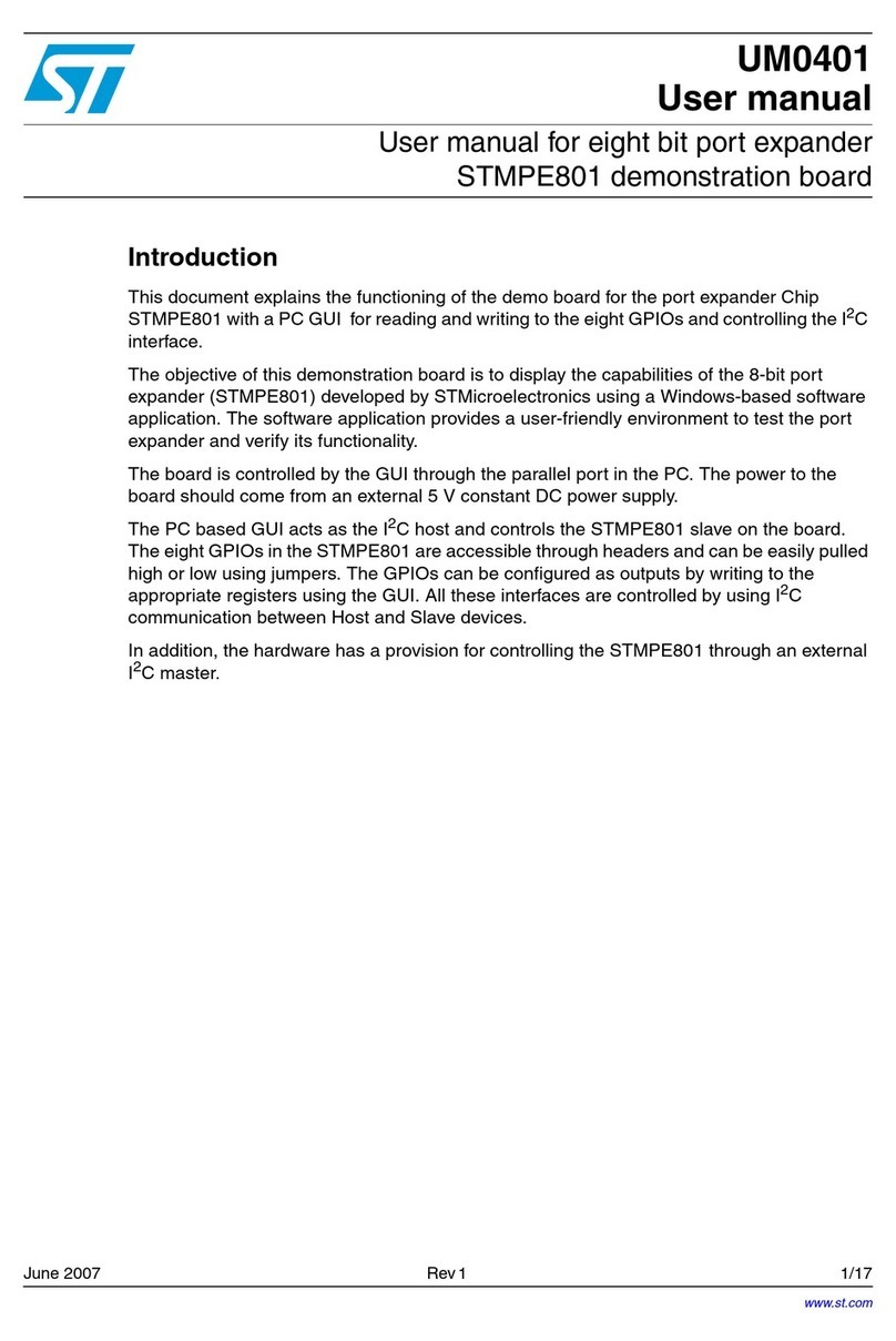 ST STMPE801 User manual