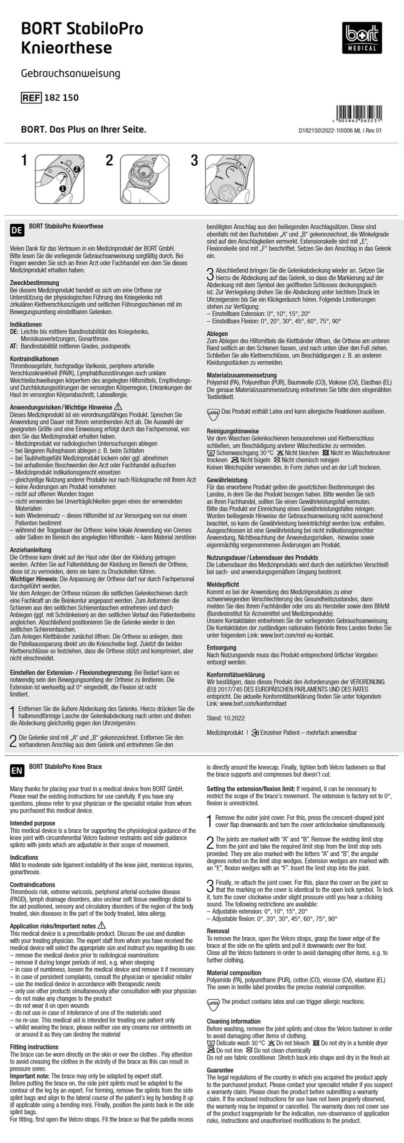 bort medical StabiloPro instructions