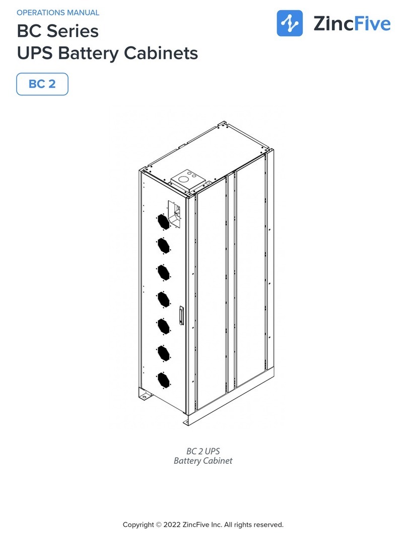 ZincFive BC Series Operation manual