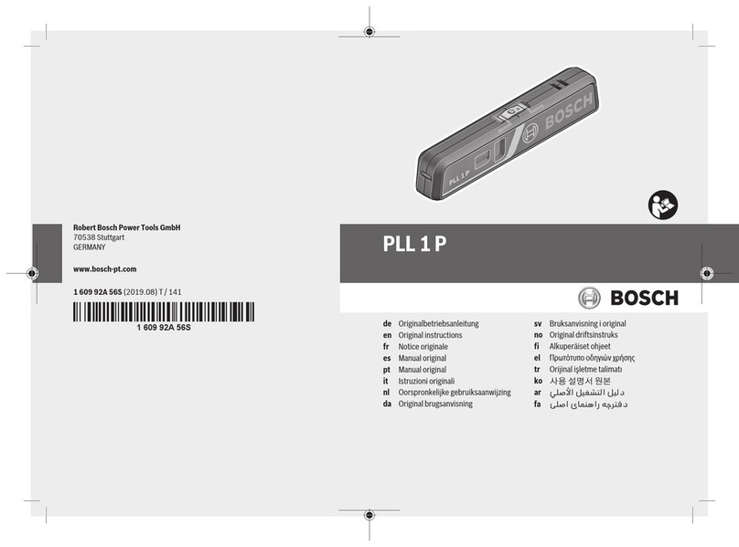 Bosch PLL 1 P User manual
