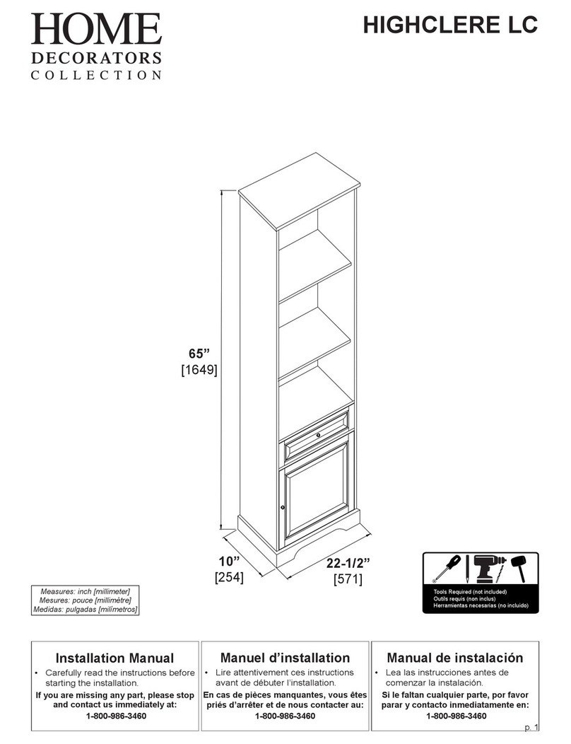 Home Decorators Collection HIGHCLERE LC installation manual