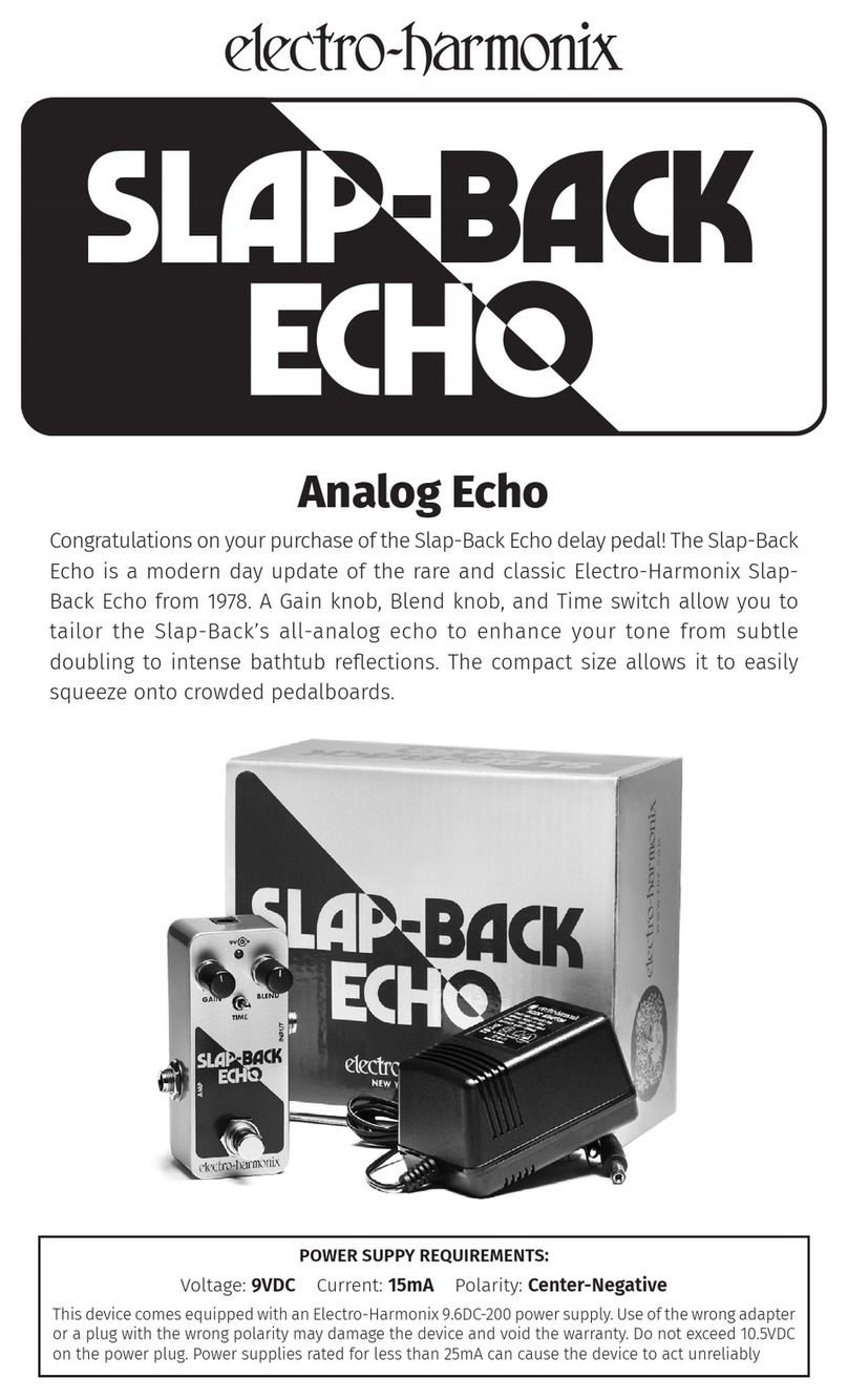 Electro-Harmonix Slap-Back Echo User manual