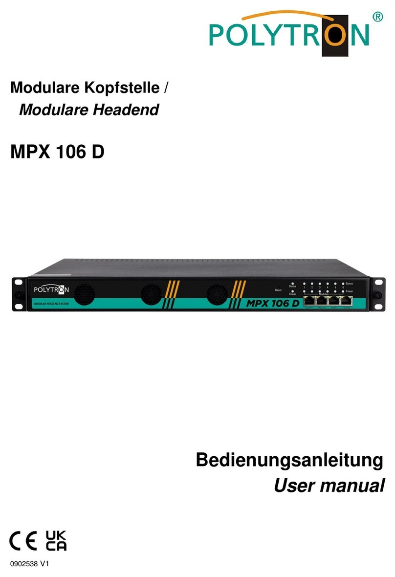 Polytron MPX 106 D User manual