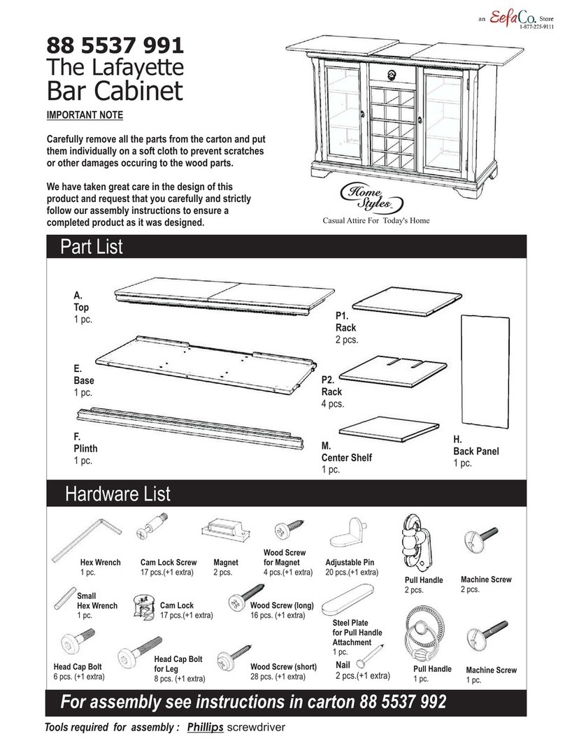 Home Styles The Lafayette 88 5537 991 manual