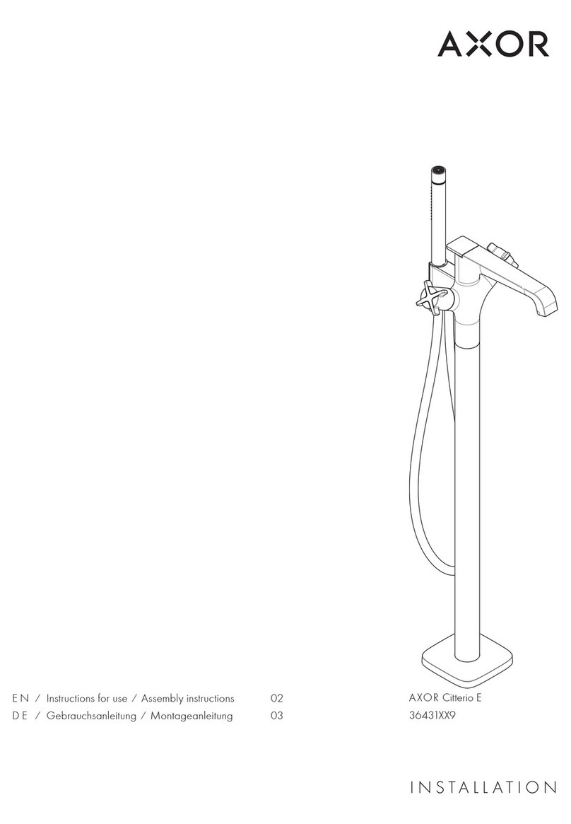 Axor Citterio E 36431 9 Series Instructions for use/assembly instructions