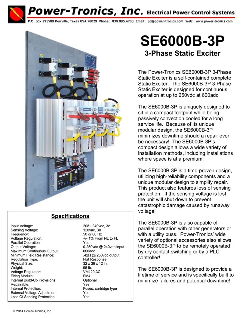 Power-Tronics SE6000B-3P manual