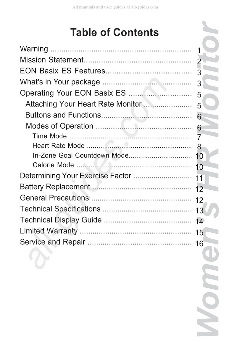 Acumen EON BASIX ES Features User manual