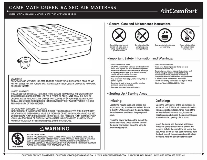 AirComfort CAMP MATE 6302QRB User manual