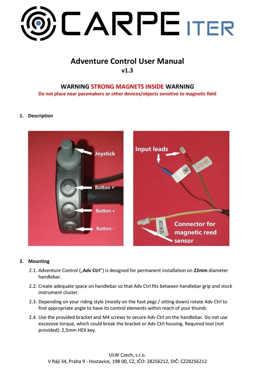 Carpe Iter Adventure Control User manual