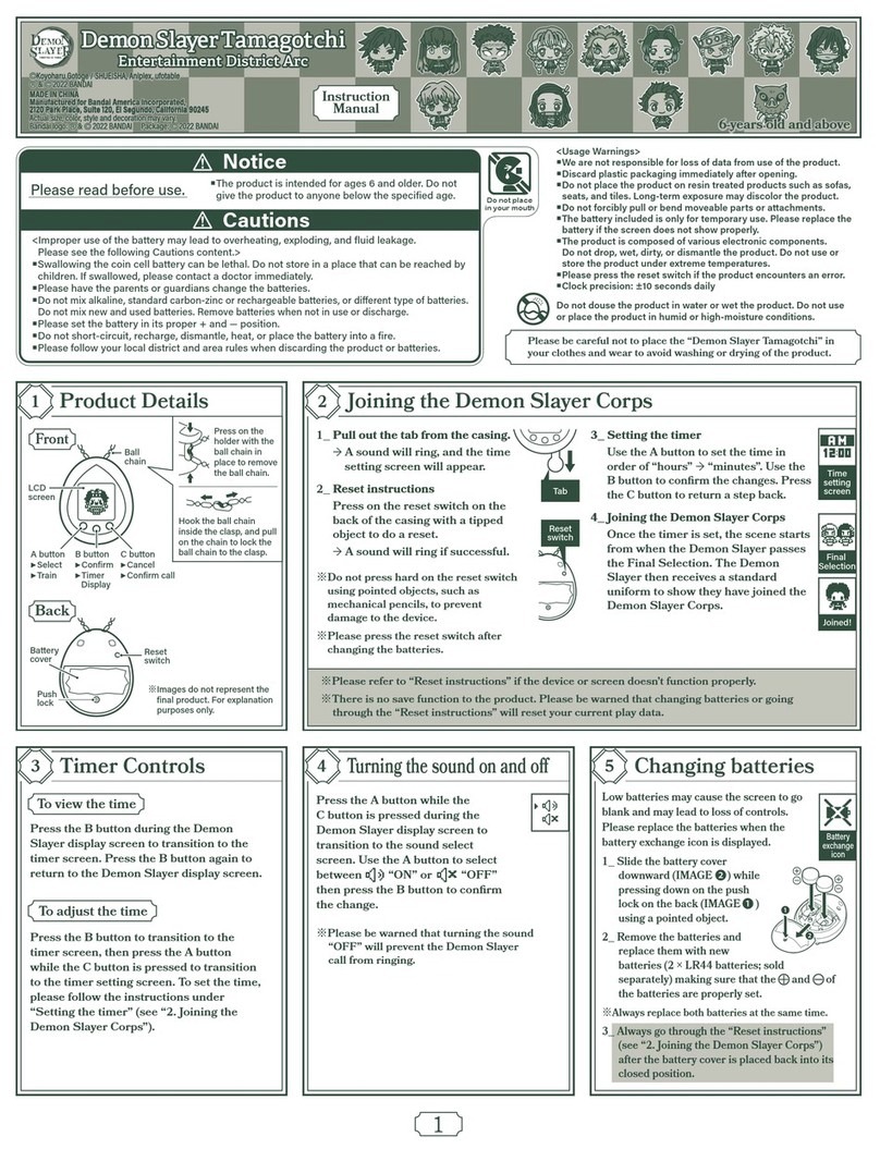 Bandai DemonSlayer instruction manual