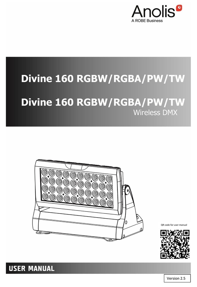 Robe Anolis Divine 160 RGBW/RGBA/PW/TW user manual