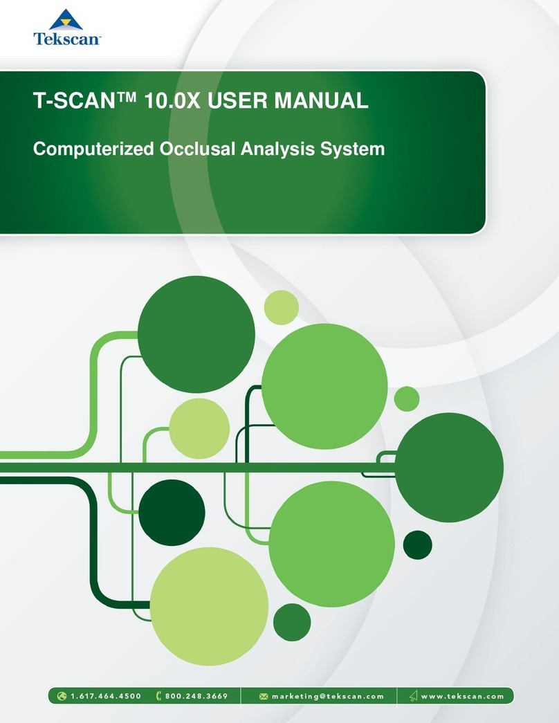 Tekscan T-SCAN 10.0X User manual
