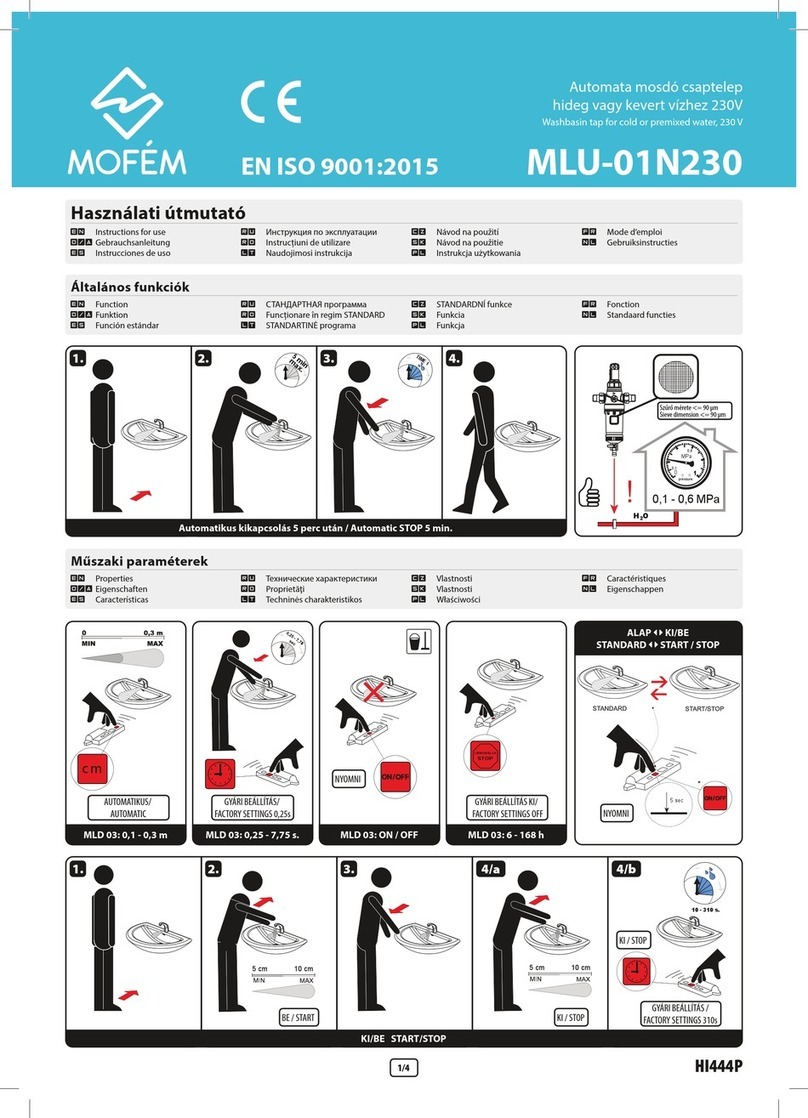 Mofem MLU-01N230 Mounting instructions