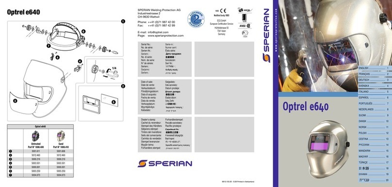 Sperian optrel e640 User manual Sperian optrel e640 User manual