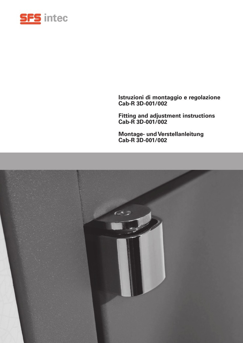 SFS intec Cab-R 3D-001 Fitting and adjustment instructions