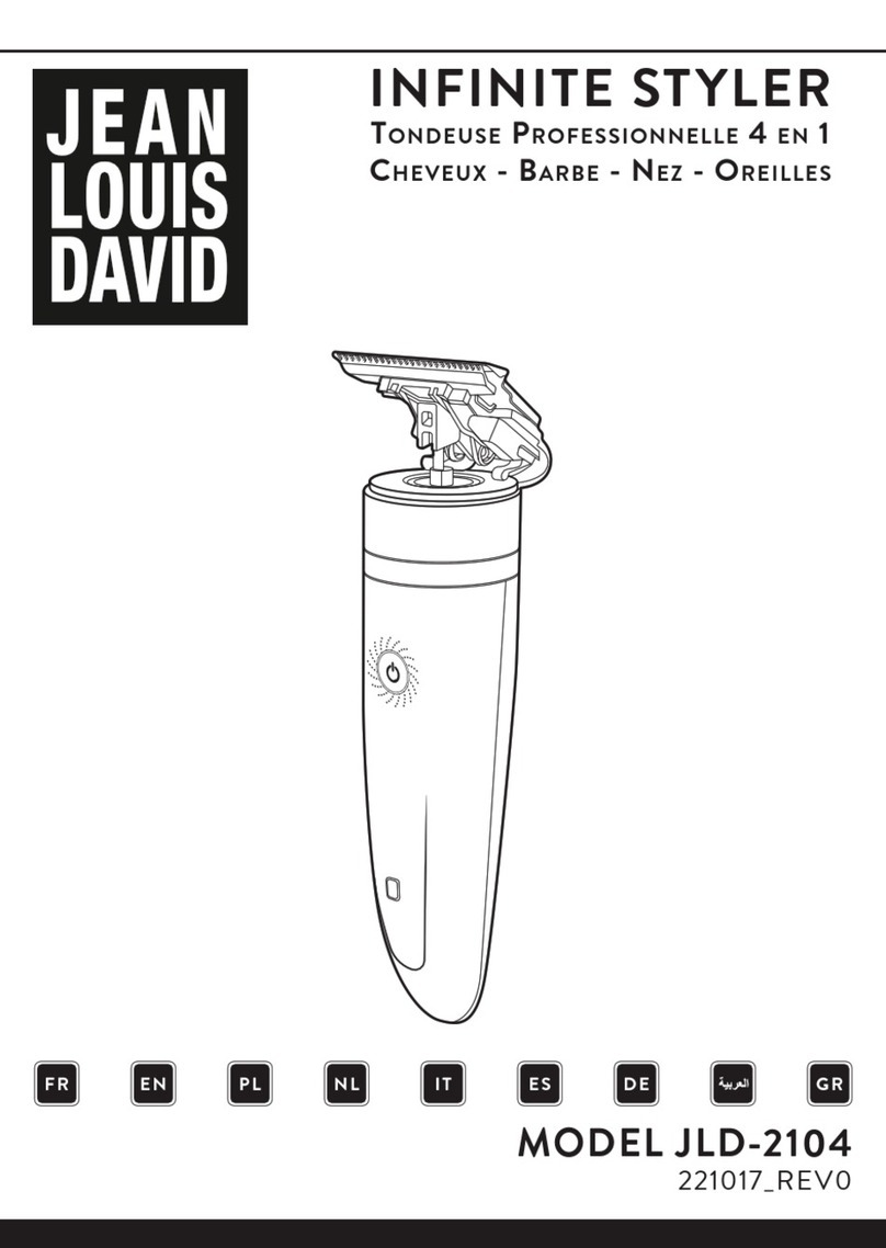 Jean Louis David INFINITE STYLER manual