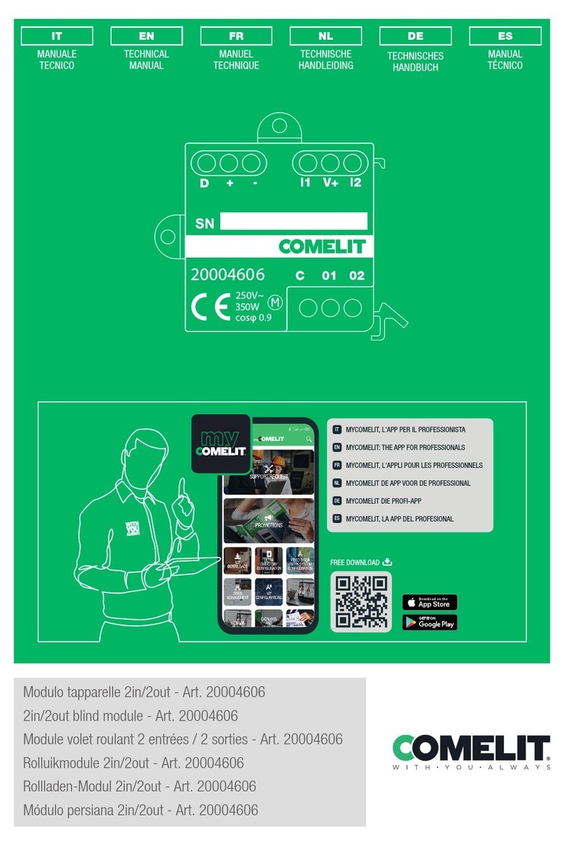 Comelit 20004606 Technical manual