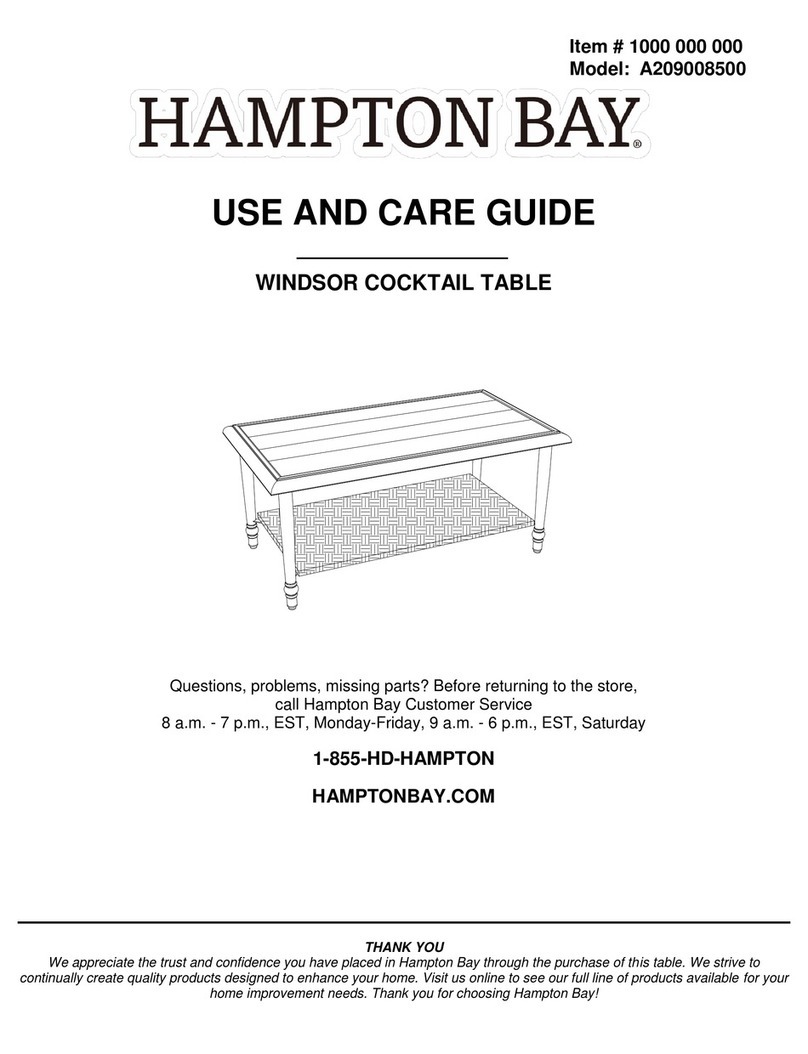 HAMPTON BAY Windsor A209008500 User manual