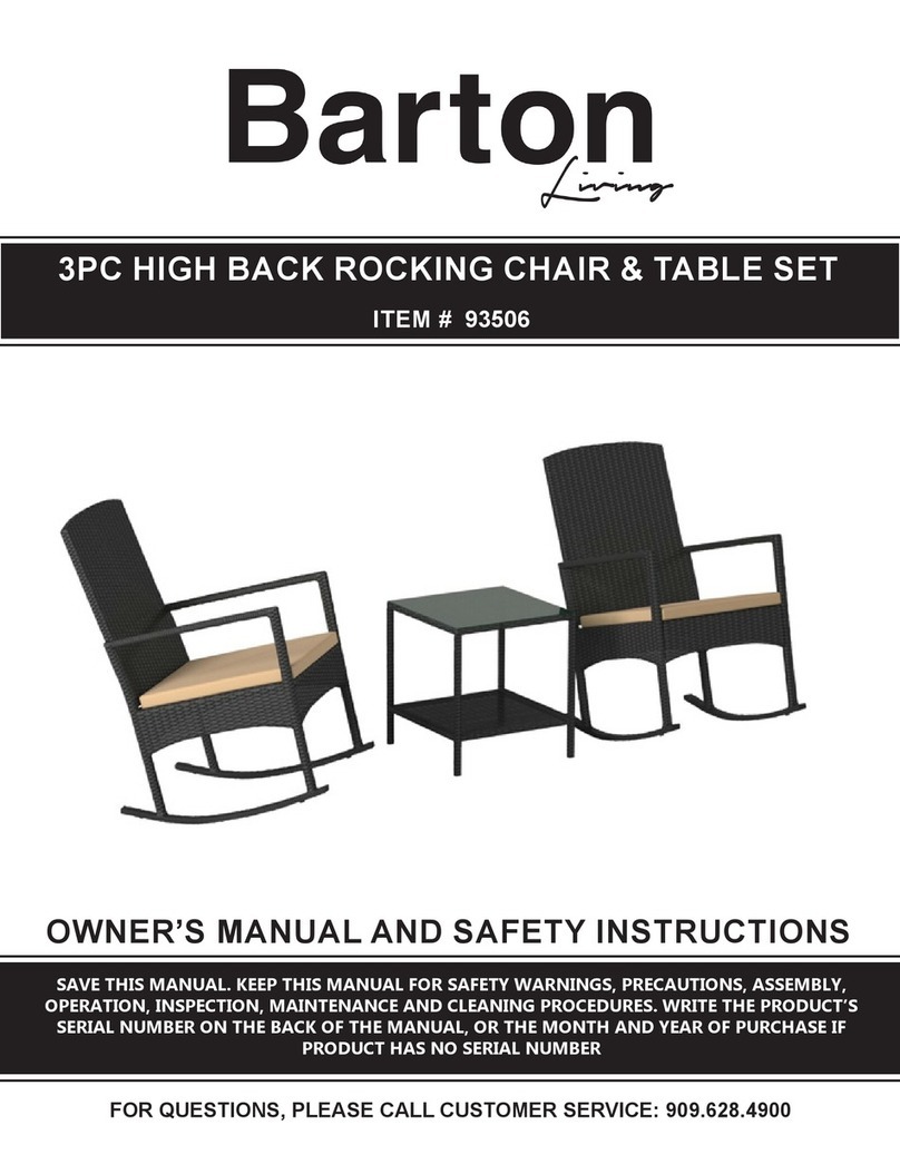 Barton 93506 Owner's manual and safety instructions Barton 93506 Owner's manual and safety instructions