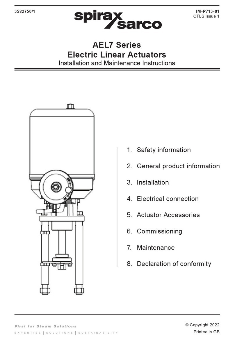 Spirax Sarco AEL7 Series User manual