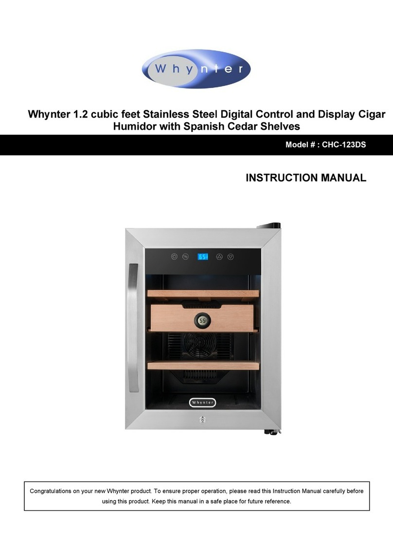 Whynter CHC-123DS instruction manual