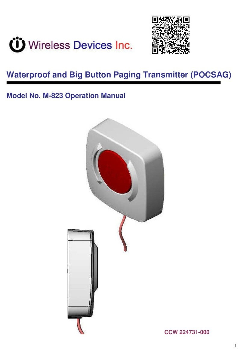 Wireless Devices M-823 Operation manual