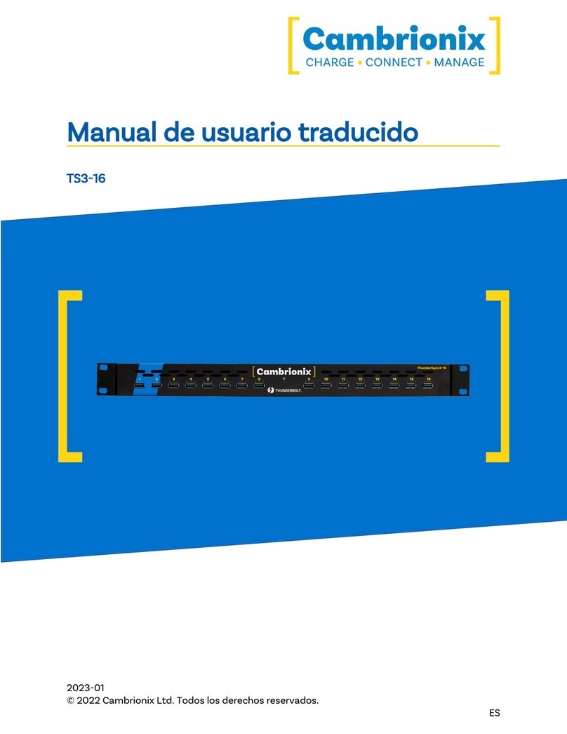 CAMBRIONIX TS3-16 manual