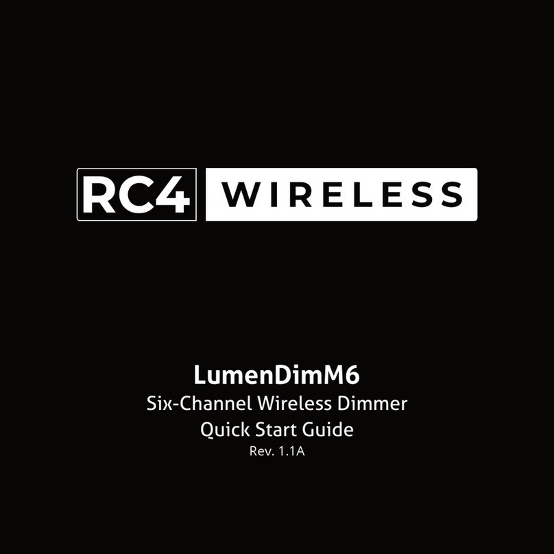 RC4 Wireless LumenDimM6 User manual