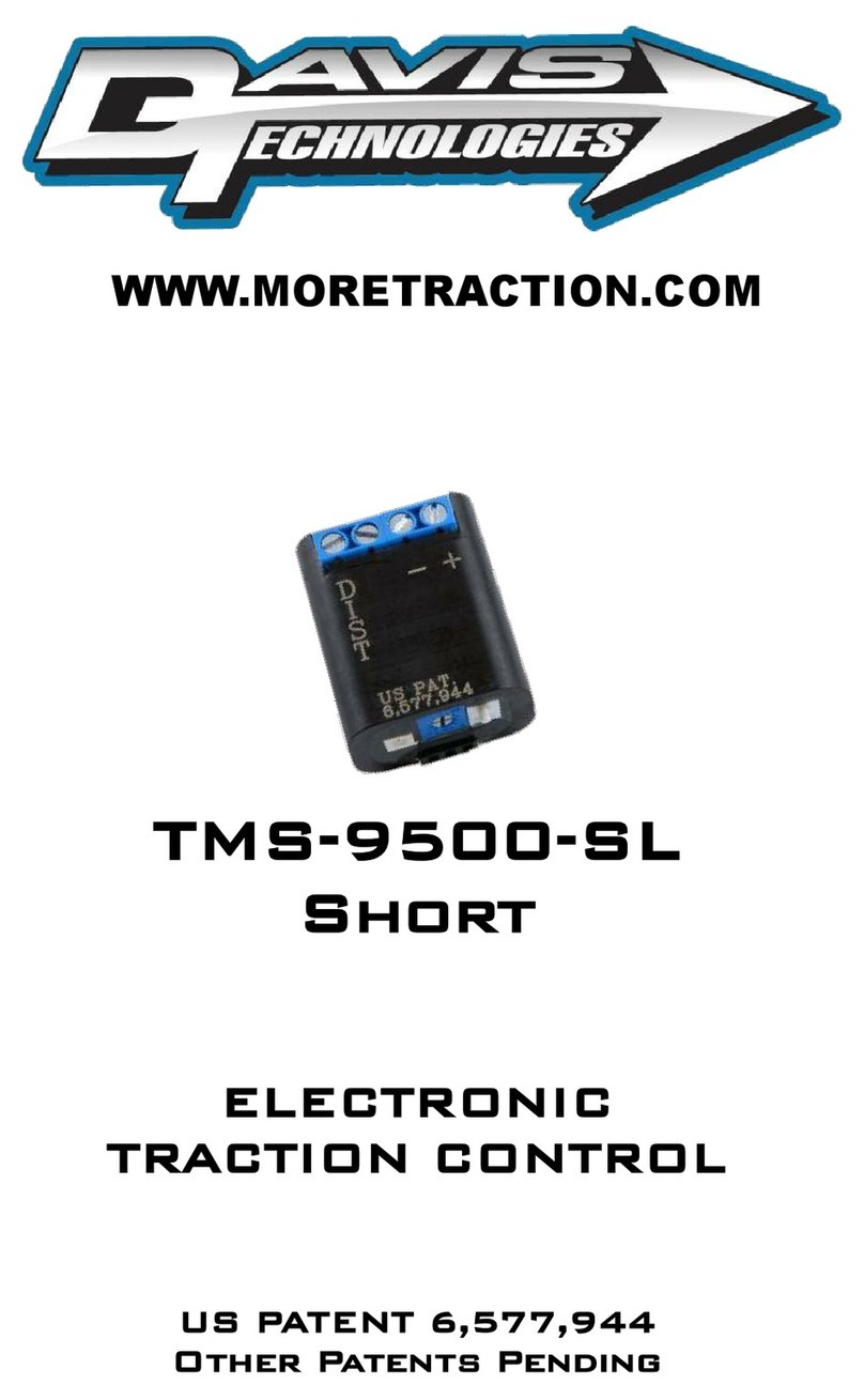 DAVIS TECHNOLOGIES TMS-9500-SL Short manual